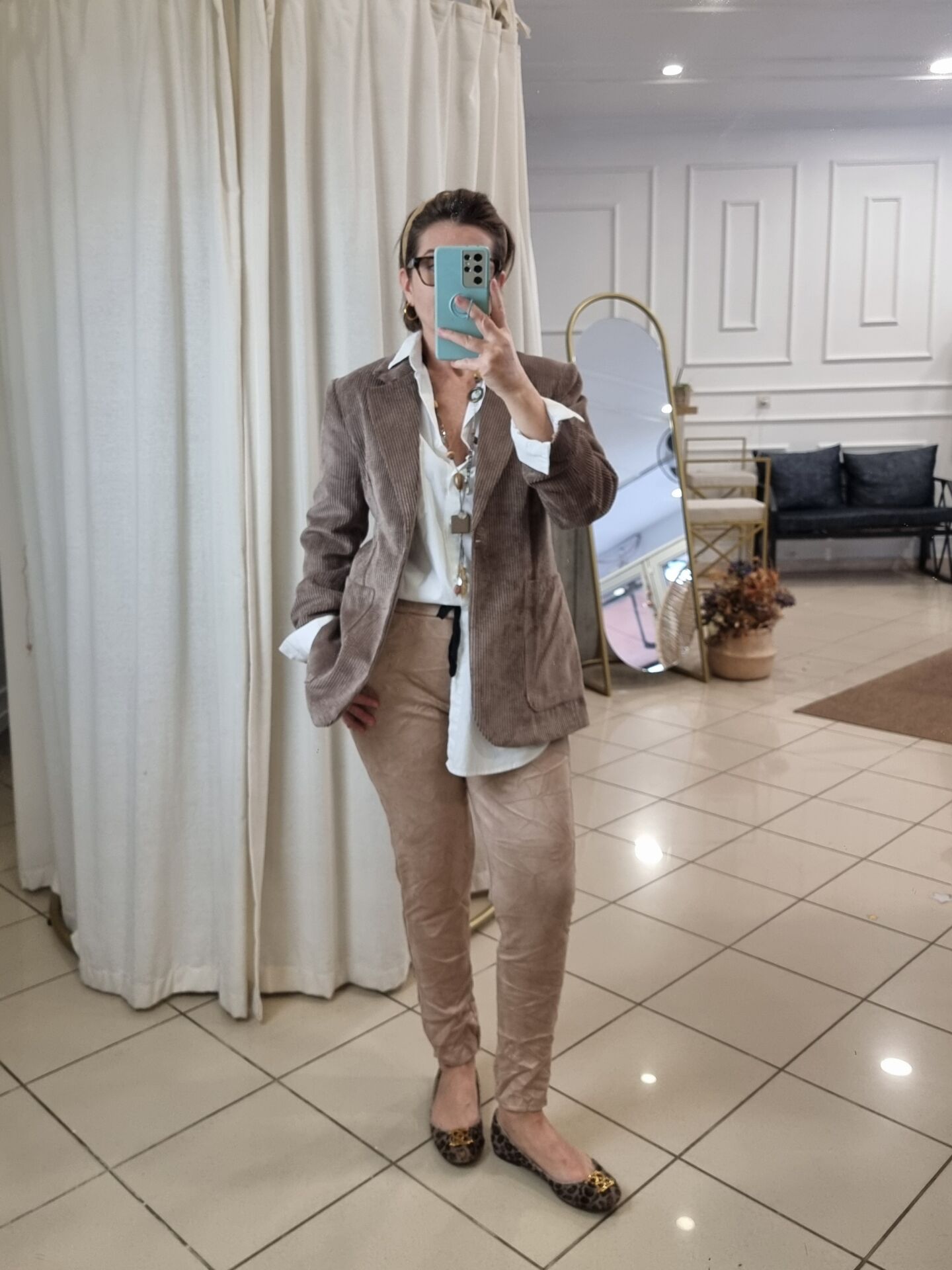 Fitilli Kadife Ceket Kahve