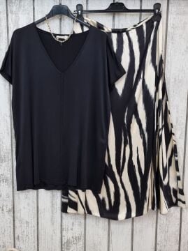 Rayon Çan Etek Zebra Desen