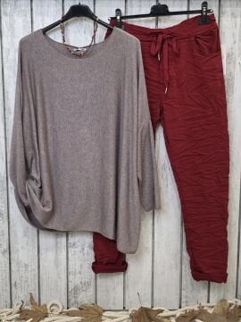 Vizon Yumuşak Doku Düz Kesim Triko Kazak İtalyan