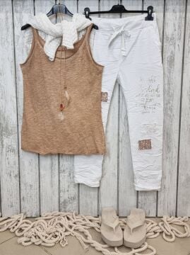 Pamuklu İtalyan Atlet Camel