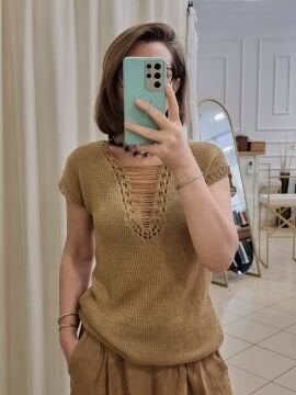 Extrafine Merino Tasarım Süveter Yelek