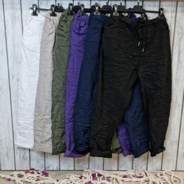 Likralı Büyük Beden Pantolon Siyah