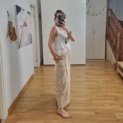 Lastikli Straples Crop Beyaz