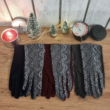 Dantel Örme Triko Eldiven