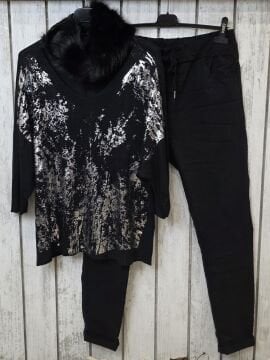 Kürk Boyunluk Siyah