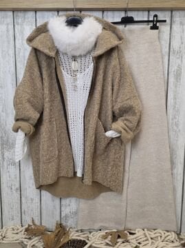 Kürk Boyunluk Bant Beyaz