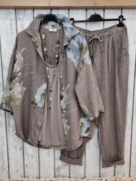 Özel Tasarım Gümüş Zincir Turkuaz Yeşil Uzun Kolye