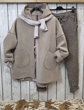 İtalyan Scuba Kaban Bej