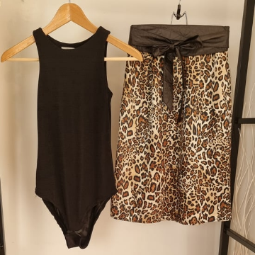 Halter Yaka Body Siyah