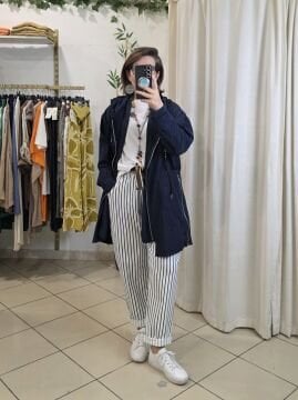 Su Geçirmez İtalyan Yağmurluk Lacivert