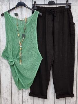 Oversize File Yeşil Atlet
