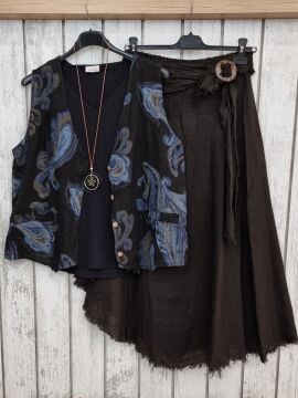 Deri İp Yıldız Halka Kolye