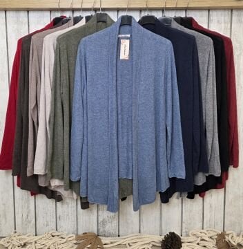 Vizon Şal Yaka İtalyan Hırka