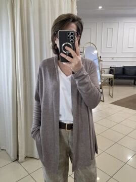 Vizon Şal Yaka İtalyan Hırka