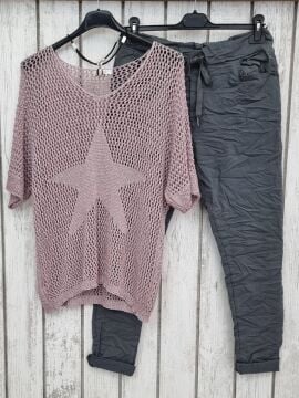 İtalyan File Triko Bluz