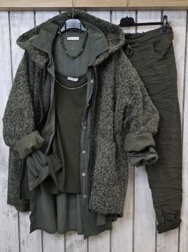 Likralı İtalyan Pantolon Haki