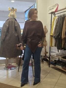 İspanyol Paça Kot Pantolon Mavi