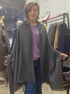 İnce Kaşmir Şal Gri