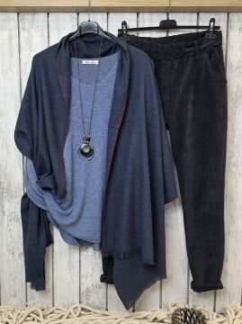 İnce Kaşmir Şal Lacivert