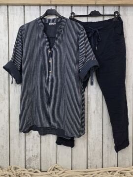 Likralı İtalyan Pantolon Lacivert