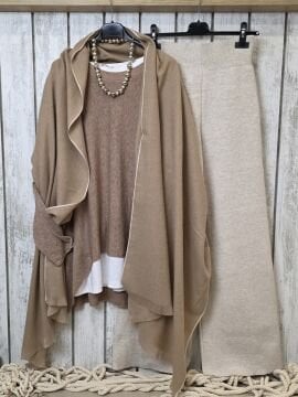 İnce Kaşmir Şal Camel