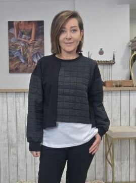 Tasarım Sweatshirt Siyah