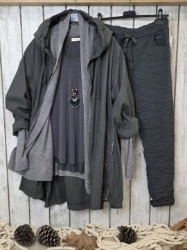 İtalyan Likralı Antrasit Pantolon