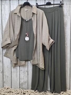 Bol Paça Jarse Pantolon Haki