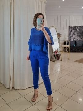 Mavi File Bluz İtalyan