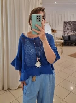 Mavi File Bluz İtalyan