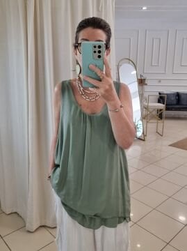 Dantel Detay Viskon Atlet Haki İtalyan