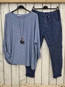 Likralı İtalyan Pantolon Denim