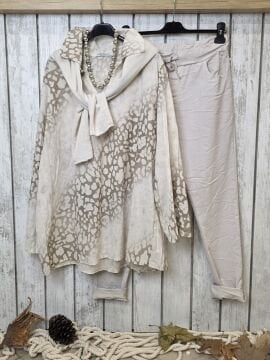 Likralı İtalyan Pantolon Bej