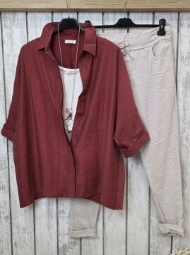 Likralı İtalyan Pantolon Bej